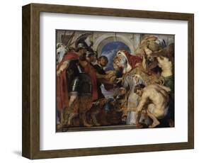 The Meeting of Abraham and Melchizedek-Peter Paul Rubens-Framed Giclee Print