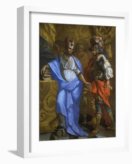 The Meeting of Abraham and Melchizedek-Laurent de La Hyre-Framed Giclee Print