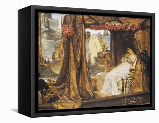 The Meeting of Anthony and Cleopatra, 41 BC-Sir Lawrence Alma-Tadema-Framed Stretched Canvas