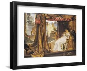 The Meeting of Anthony and Cleopatra, 41 BC-Sir Lawrence Alma-Tadema-Framed Giclee Print