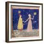 The Meeting of Dante (1265-1321) and Beatrice-null-Framed Giclee Print