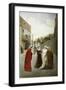 The Meeting of Dante and Beatrice-Lorenzo Valles-Framed Giclee Print