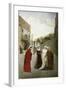 The Meeting of Dante and Beatrice-Lorenzo Valles-Framed Giclee Print