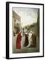 The Meeting of Dante and Beatrice-Lorenzo Valles-Framed Giclee Print