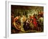 The Meeting of David and Abigail, 1625-28-Peter Paul Rubens-Framed Giclee Print