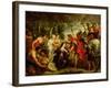 The Meeting of David and Abigail, 1625-28-Peter Paul Rubens-Framed Giclee Print