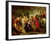 The Meeting of David and Abigail, 1625-28-Peter Paul Rubens-Framed Giclee Print