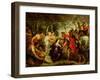 The Meeting of David and Abigail, 1625-28-Peter Paul Rubens-Framed Giclee Print