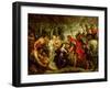 The Meeting of David and Abigail, 1625-28-Peter Paul Rubens-Framed Giclee Print