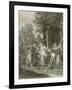 The Meeting of Eliezer and Rebecca at the Well-Antoine Coypel-Framed Giclee Print