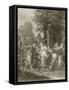 The Meeting of Eliezer and Rebecca at the Well-Antoine Coypel-Framed Stretched Canvas
