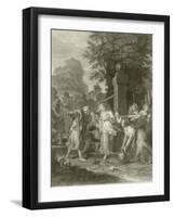 The Meeting of Eliezer and Rebecca at the Well-Antoine Coypel-Framed Giclee Print