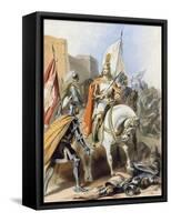 The Meeting of Emmanuel and Captain Credence-Gustav Bartsch-Framed Stretched Canvas