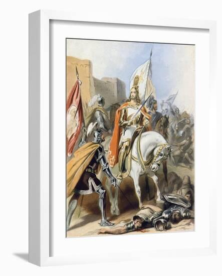 The Meeting of Emmanuel and Captain Credence-Gustav Bartsch-Framed Giclee Print