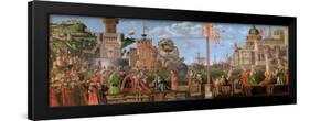 The Meeting of Etherius and Ursula and the Departure of the Pilgrims-Vittore Carpaccio-Framed Premium Giclee Print