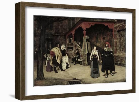 The Meeting of Faust and Marguerite, 1860-James Tissot-Framed Giclee Print