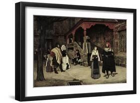 The Meeting of Faust and Marguerite, 1860-James Tissot-Framed Giclee Print