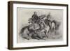 The Meeting of General Garibaldi and Victor Emmanuel on 26 October, Near Teano-null-Framed Premium Giclee Print