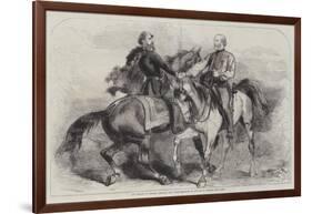 The Meeting of General Garibaldi and Victor Emmanuel on 26 October, Near Teano-null-Framed Giclee Print