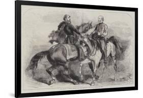 The Meeting of General Garibaldi and Victor Emmanuel on 26 October, Near Teano-null-Framed Giclee Print