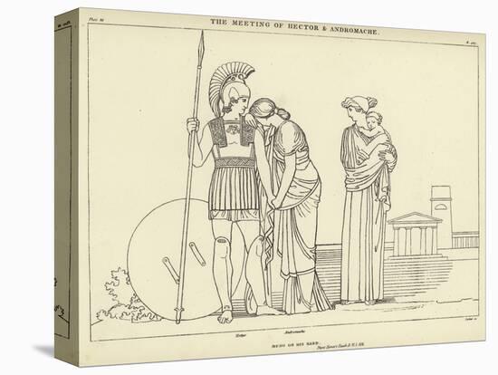 The Meeting of Hector and Andromache-John Flaxman-Stretched Canvas