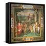 The Meeting of Holy Roman Emperor Charles V and Alessandro Farnese in 1544-Taddeo Zuccari-Framed Stretched Canvas