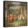 The Meeting of Holy Roman Emperor Charles V and Alessandro Farnese in 1544-Taddeo Zuccari-Framed Stretched Canvas