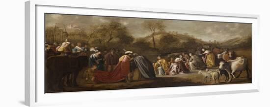 The Meeting of Jacob and Esau-Gerrit Claesz Bleker-Framed Giclee Print