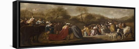 The Meeting of Jacob and Esau-Gerrit Claesz Bleker-Framed Stretched Canvas