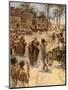 The meeting of Jacob and Joseph in Egypt - Bible-William Brassey Hole-Mounted Giclee Print