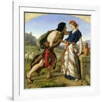 The Meeting of Jacob and Rachel, 1853-William Dyce-Framed Giclee Print