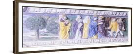 The Meeting of Joachim and Anna, Detail from Frieze of Altarpiece of Gambassi-Giovanni Della Robbia-Framed Giclee Print