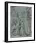 The Meeting of Joachim and Anne at the Golden Gate, 1540-60 (Brush in Black Ink with Grey Wash, Hei-Martin Schaffner-Framed Giclee Print