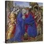 The Meeting of Joachim and Anne Outside the Golden Gate of Jerusalem, 1497-Filippino Lippi-Stretched Canvas