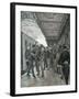 The Meeting of Kaiser Wilhelm Ii and King Umberto of Savoy at the Station in Rome, 1888-null-Framed Giclee Print