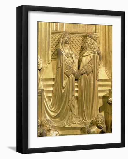The Meeting of King Solomon and the Queen of Sheba-Lorenzo Ghiberti-Framed Giclee Print