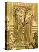 The Meeting of King Solomon and the Queen of Sheba-Lorenzo Ghiberti-Stretched Canvas