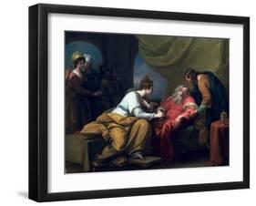 The Meeting of Lear and Cordelia, 1784-Benjamin West-Framed Giclee Print