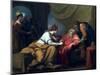 The Meeting of Lear and Cordelia, 1784-Benjamin West-Mounted Giclee Print