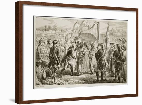 The Meeting of Lord Clive with Meer Jaffier-James Godwin-Framed Giclee Print