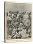 The Meeting of Menelik One of Ethiopia's Greatest Emperors with Major Salsa of the Italian Envoy-Belloc-Stretched Canvas