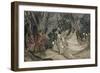 The Meeting of Oberon and Titania, 1905-Arthur Rackham-Framed Giclee Print