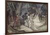 The Meeting of Oberon and Titania, 1908-Arthur Rackham-Framed Giclee Print