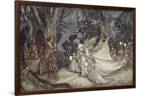 The Meeting of Oberon and Titania, 1908-Arthur Rackham-Framed Giclee Print