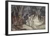 The Meeting of Oberon and Titania, 1908-Arthur Rackham-Framed Giclee Print