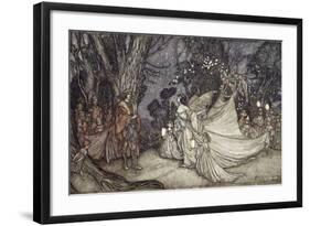 The Meeting of Oberon and Titania, 1908-Arthur Rackham-Framed Giclee Print