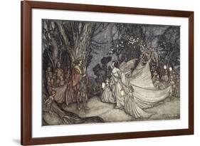 The Meeting of Oberon and Titania, 1908-Arthur Rackham-Framed Giclee Print