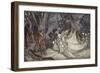 The Meeting of Oberon and Titania, 1908-Arthur Rackham-Framed Giclee Print