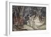 The Meeting of Oberon and Titania, 1908-Arthur Rackham-Framed Giclee Print