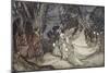 The Meeting of Oberon and Titania, 1908-Arthur Rackham-Mounted Premium Giclee Print